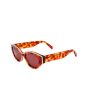 Vista lateral Gafas de sol I-SEA Suki color Honey Tort / Plum Polarized para mujer