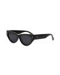 Gafas de sol I-SEA Carly con montura negra brillante y lentes polarizadas Smoke, diseño cat eye montura