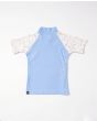 Camiseta de protección solar Rip Curl Golden Ditzy azul para niñas de 2 a 6 años posterior