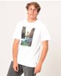 Camiseta Surfera de Manga Corta Rip Curl Good Day Bad Day para hombre blanca Izquierda