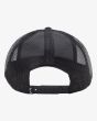 Gorra de malla Billabong Walled Trucker negra para hombre posterior