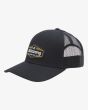 Gorra de malla Billabong Walled Trucker negra para hombre izquierda