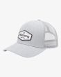 Gorra de malla Billabong Walled Trucker gris para hombre izquierda
