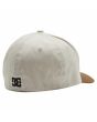 Gorra Flexfit DC Shoes Cap Star Seasonal Blanca y Marrón para hombre posterior