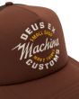 Gorra de malla Deus Ex Machina Amped Circle Chocolate bordado