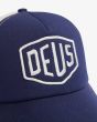 Gorra Trucker Deus Ex Machina Thinker Azul para hombre bordado logo