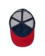 Gorra de malla Lightning Bolt Bolt Trucker blanca, roja y azul Unisex interior