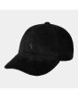 Gorra de pana Carhartt WIP Harlem Cap negra Unisex
