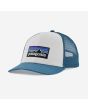 Gorra Trucker Patagonia P-6 Logo LoPro White Wavy Blue Unisex