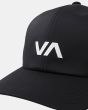 Gorra elástica RVCA VA Sport Vent Negra para hombre logo