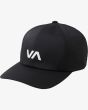 Gorra elástica RVCA VA Sport Vent Negra para hombre