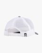 Gorra de malla Salty Crew Legends Retro Trucker gris y blanca para hombre posterior