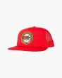 Gorra de malla Salty Crew Sheepy Foamy Trucker Roja para hombre