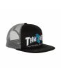 Gorra Trucker Santa Cruz x Thrasher Screaming Logo Negra y Gris para hombre derecha
