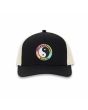 Gorra Town and Country YY Trucker negra y blanca con logo degradado Unisex