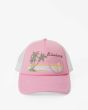Gorra Trucker Billabong Across Waves Pink Wink rosa para mujer frontal