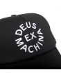 Gorra Trucker Deus Ex Machina Circle Logo negra para hombre logo 