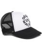 Gorra Trucker Deus Ex Machina Circle Logo blanco y negro para hombre