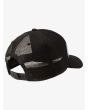 Gorra Trucker Quiksilver Pidgeon Chicken Boy negra y azul para niños de 8 a 16 años posterior