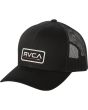Gorra trucker Rvca Ticket III negra para hombre