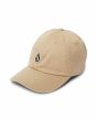 Gorra Volcom Full Stone Adj color Khaki para hombre con logo bordado en la parte delantera