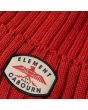 Beanie Element Nigel Cabourn en color rojo Unisex etiqueta