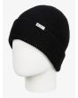 Gorro de punto Roxy Island Fox negro para mujer frontal