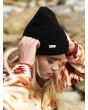 Mujer con Gorro de punto Roxy Island Fox negro lateral