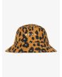 Gorro de pescador Roxy Urban Party Marrón con estampado de leopardo para mujer