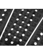 Grip Futures Brewster Narrow Negro 3 piezas – tail pad técnico para tablas de surf con cola estrecha perforaciones