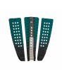 Grip para tabla de surf Quiksilver Triple Turquesa Tail Pad 3 piezas separado