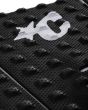 Grip para tablas de surf Creatures Mick Eugene Fanning Lite Small Wave Traction  negro y blanco Pad 3 piezas logo