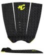 Grip para tabla de surf Creatures Mick Fanning Lite Ecopure negro con detalles en amarillo