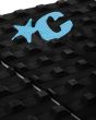 Grip para tablas de surf Creatures Mick Fanning Performance Traction negro y azul Pad 3 piezas logo