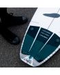 Grip para tabla de surf Deflow Sea Green Tail Pad 3 piezas surfboard detalle
