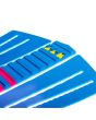 Grip para tablas de Surf Jam Traction Flashback 3 piezas en color azul con detalles en rosa frontal 