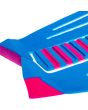 Grip para tablas de Surf Jam Traction Flashback 3 piezas en color azul con detalles en rosa posterior