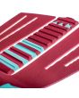 Grip para tablas de Surf Jam Traction Flashback 3 piezas en color burdeos con detalles en turquesa detalle