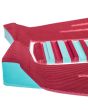 Grip para tablas de Surf Jam Traction Flashback 3 piezas en color burdeos con detalles en turquesa lateral 