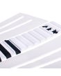 Grip para tablas de Surf Jam Traction Flashback 3 piezas en color blanco con detalles en negro frontal 