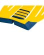Grip para tablas de Surf Jam Traction Flashback 3 piezas en color amarillo con detalles en azul detalle