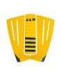 Grip para tablas de Surf Jam Traction Flashback 3 piezas en color amarillo con detalles en azul 