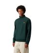Hombre con sudadera de cremallera parcial Carhartt WIP American Script Verde Dark Fir