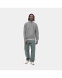 Hombre con Sudadera de cremallera parcial Carhartt WIP American Script Gris frontal