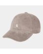Gorra de pana Carhartt WIP Harlem Cap color Dusky Beige-Wax Unisex