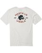 Camiseta de manga corta con bolsillo para hombre Vissla Hasta La Vissla SS blanca Posterior