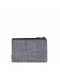 Parte trasera del tarjetero Herschel Oscar gris jaspeado con ranuras para tarjetas