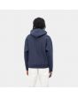 Hombre con Sudadera de capucha Carhartt WIP American Script Sweat azul Enzian posterior