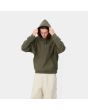 Hombre con sudadera de capucha Carhartt WIP American Script Sweat verde militar