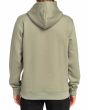 Hombre con sudadera polar de capucha Billabong Arch Sage verde espalda